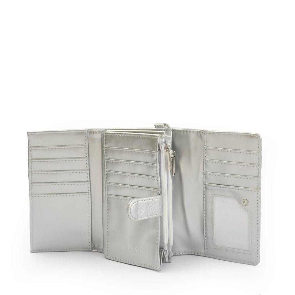 Billetera acordeon mediana famille plateado-2