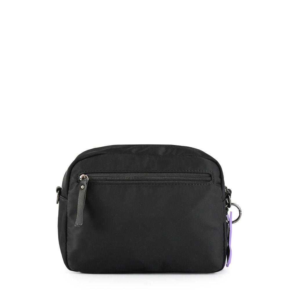 Cartera bandolera mediana parl negro-2
