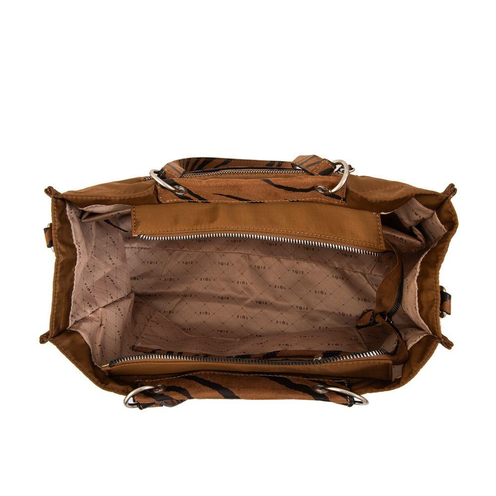 Cartera tote porta notebook simoneta camel-3