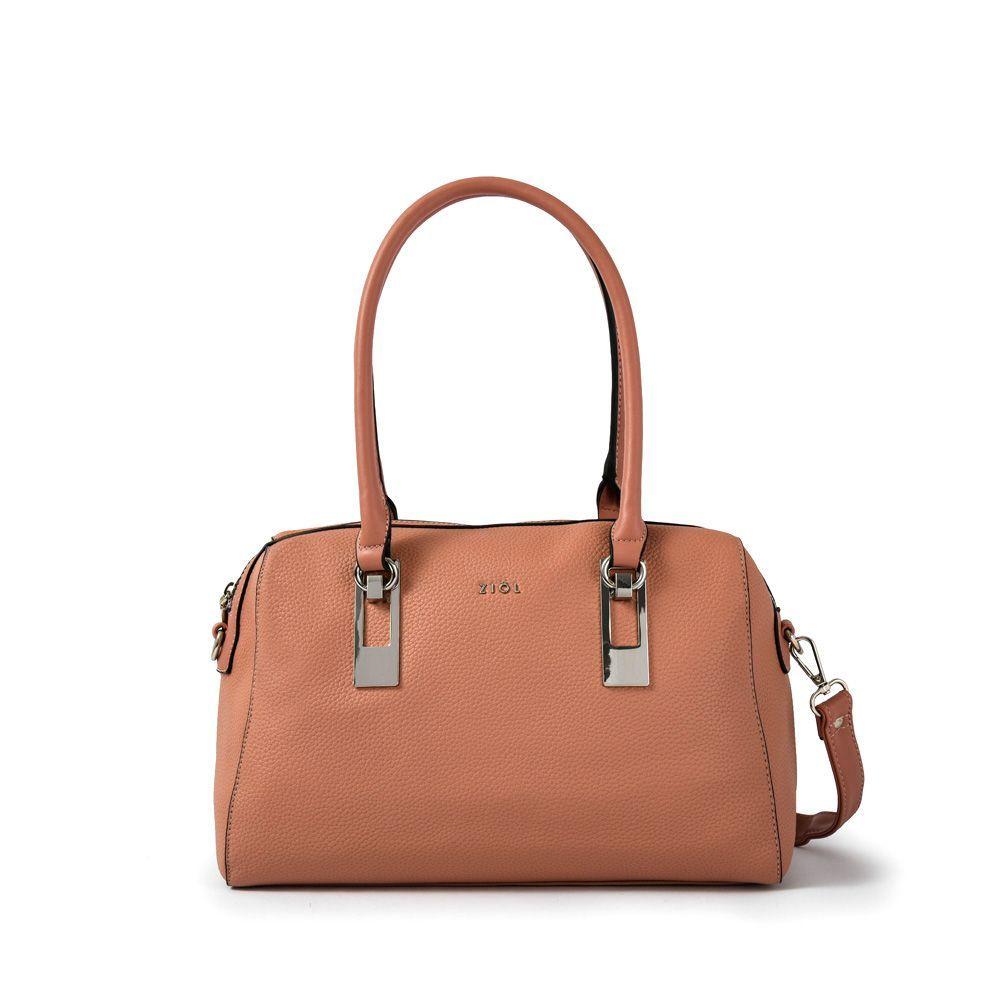 Rufinita Cartera Tipo Dos Asas Baul Rosa Viejo-0