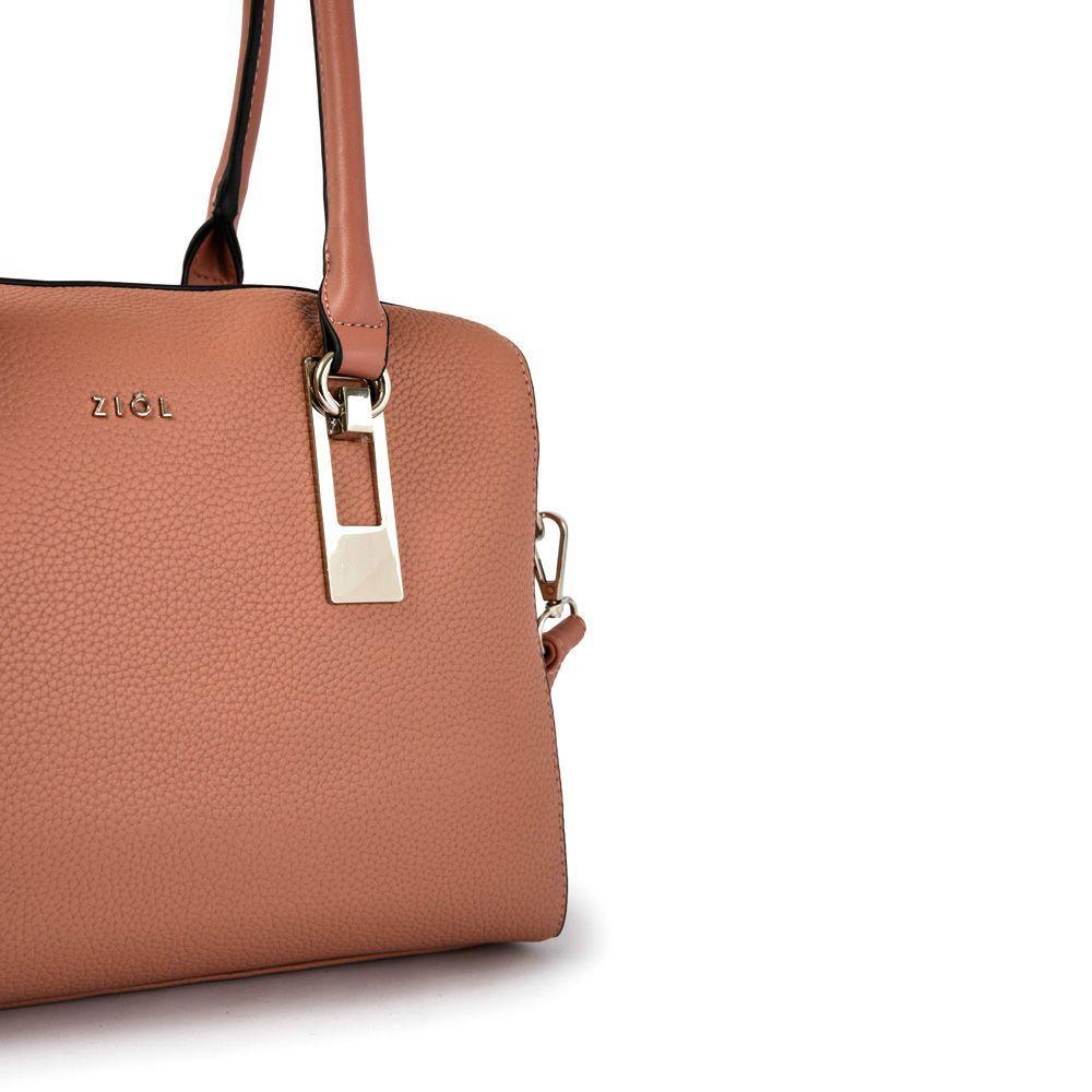 Rufinita Cartera Tipo Dos Asas Baul Rosa Viejo-2