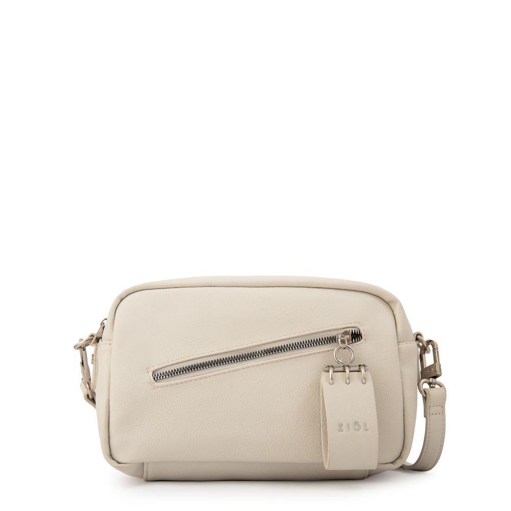 Cartera Bandolera vonetta mediana blanco crudo-0