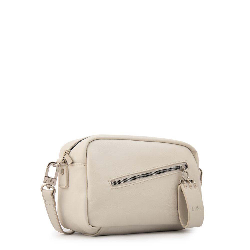 Cartera Bandolera vonetta mediana blanco crudo-1