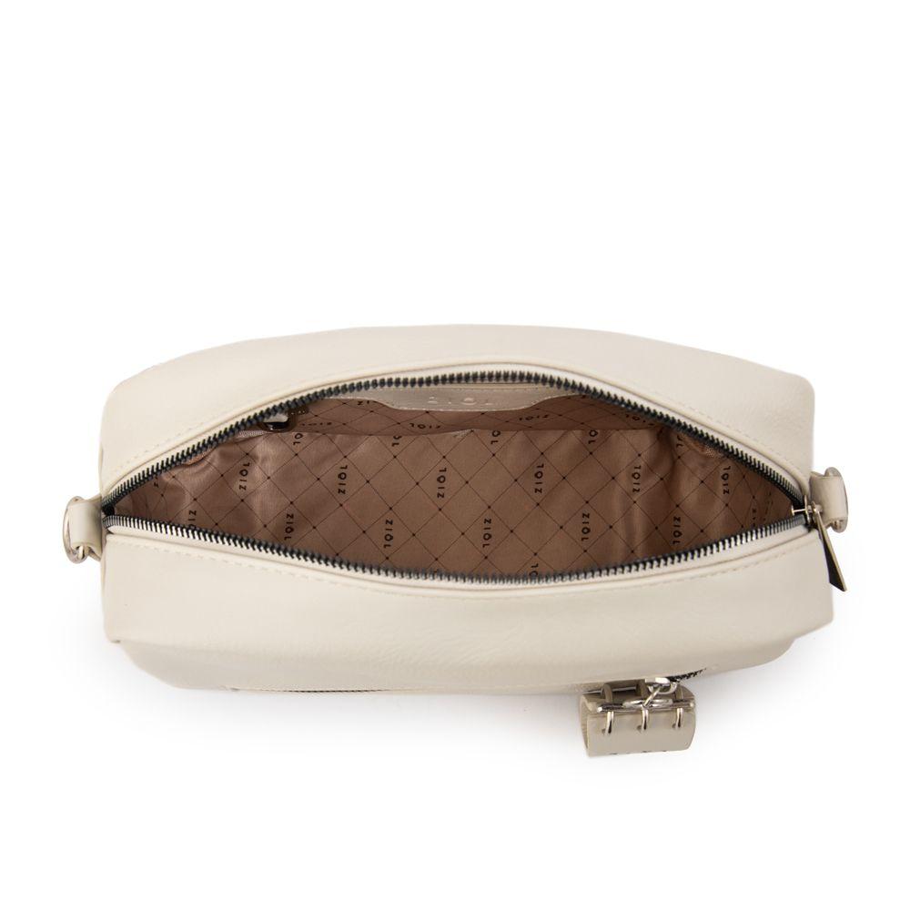 Cartera Bandolera vonetta mediana blanco crudo-3