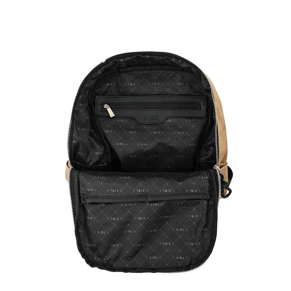 Mochila mediana perlina beige-3