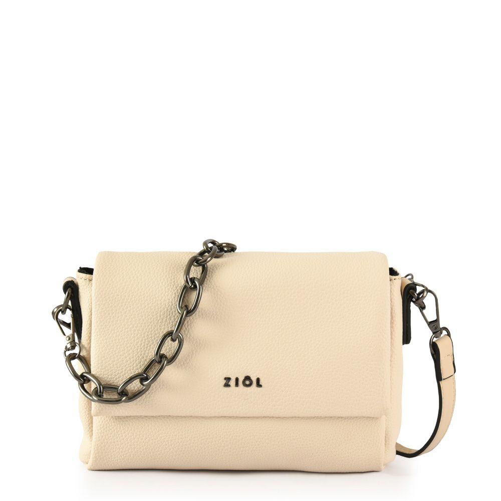 Cartera bandolera pequeña nydia beige-0
