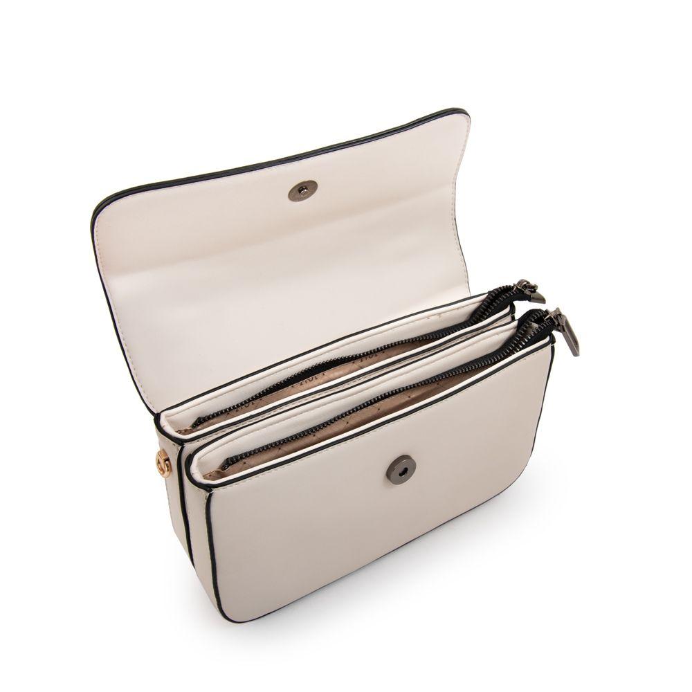 Cartera Bandolera con tapa sofy pequeña blanco-3