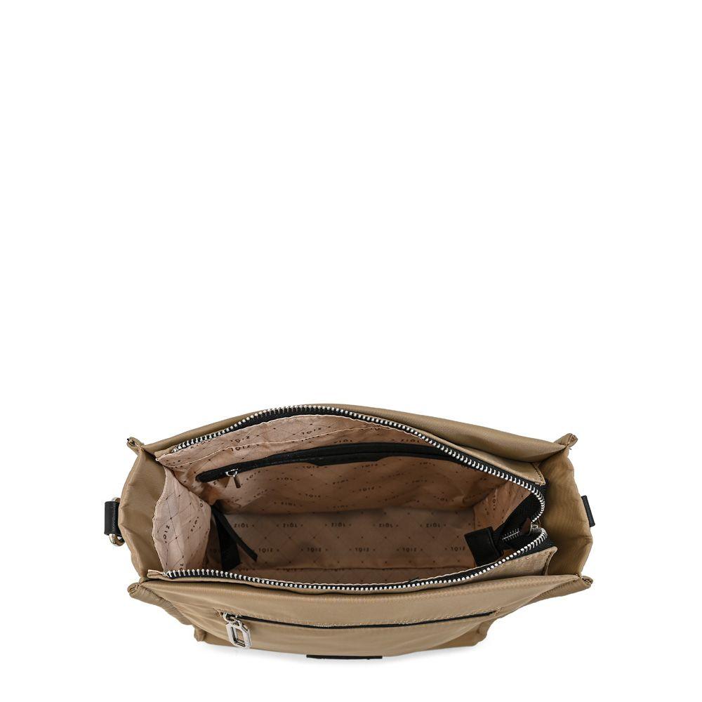 Cartera bandolera pequeña katyna beige oscuro-3