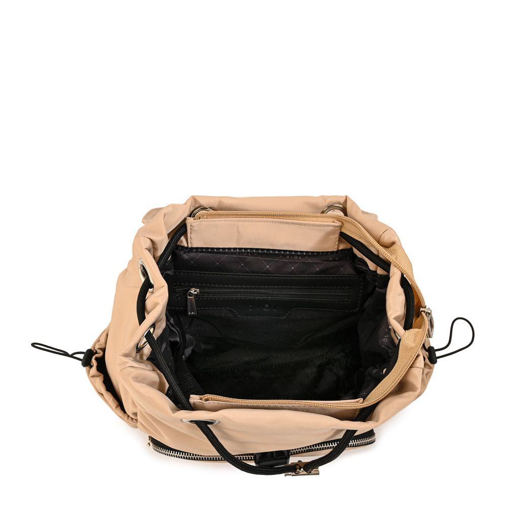 Mochila mediana luna beige-3