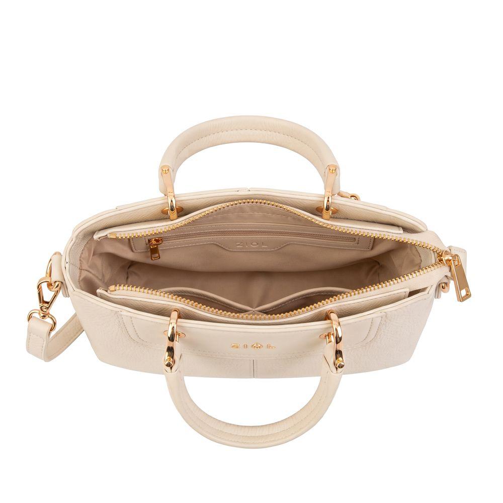 Cartera bandolera elvira mediana blanco crudo-3