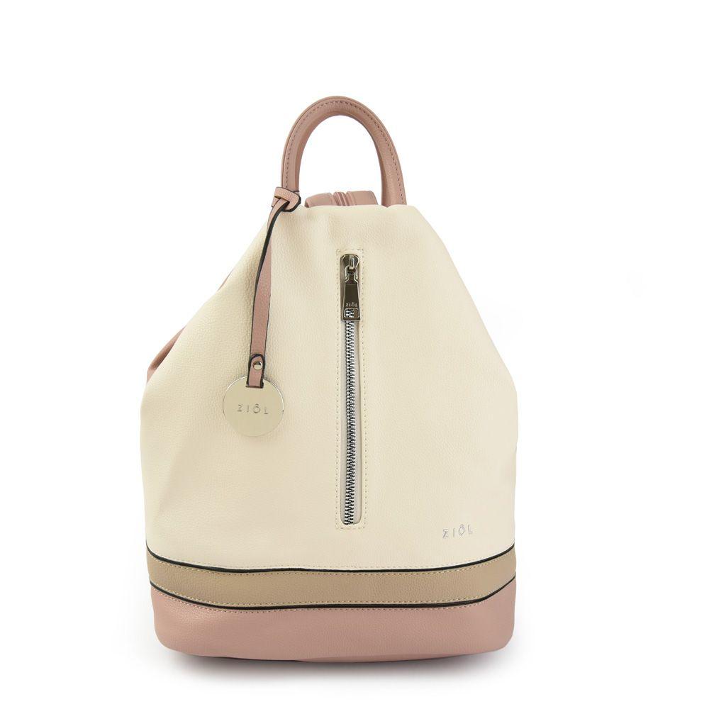 Mochila mediana laisse rosa viejo-0