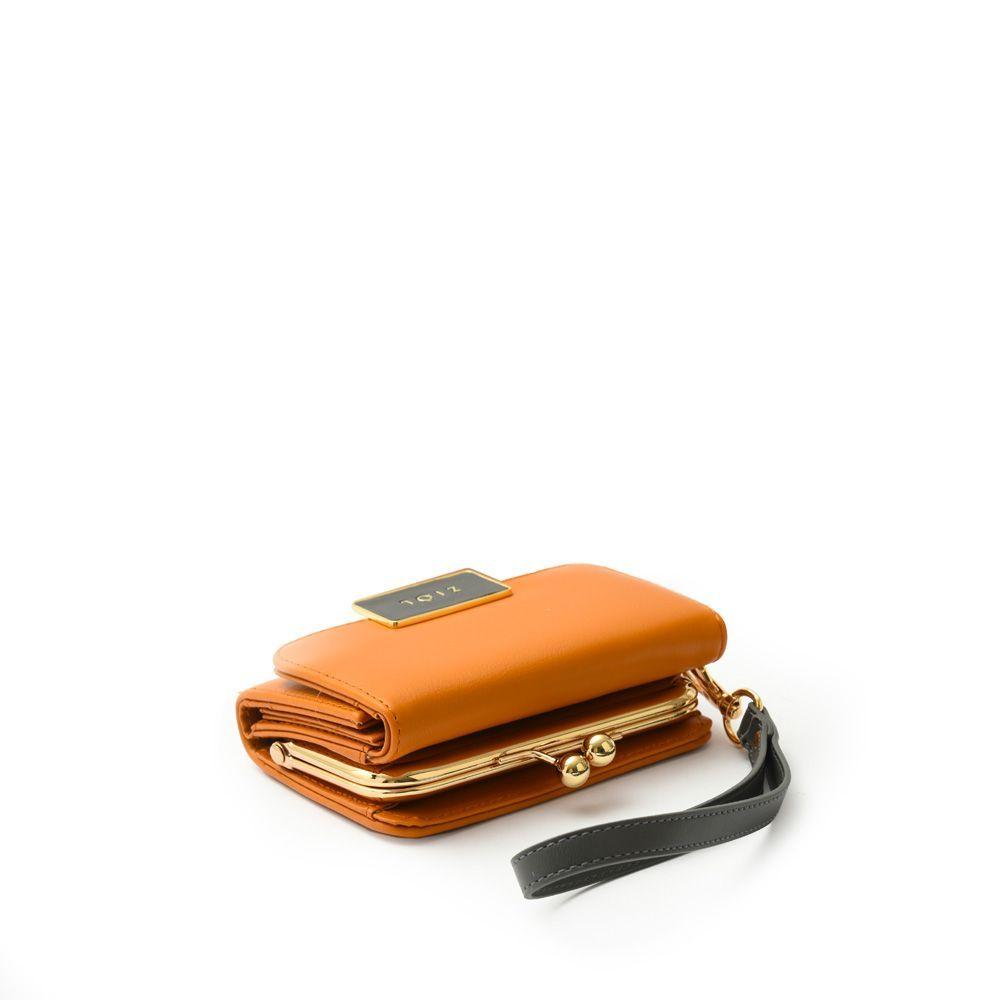 Alanya Billetera Chica Con Pellizco Mostaza-1