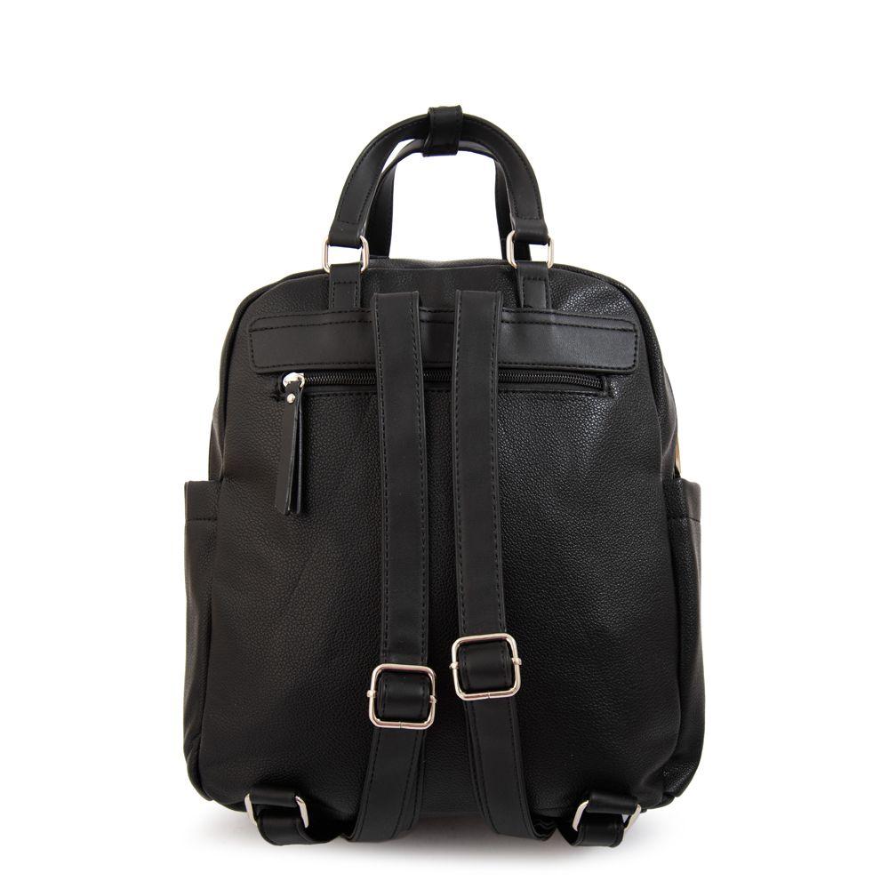 Mochila alisa mediana negro-2
