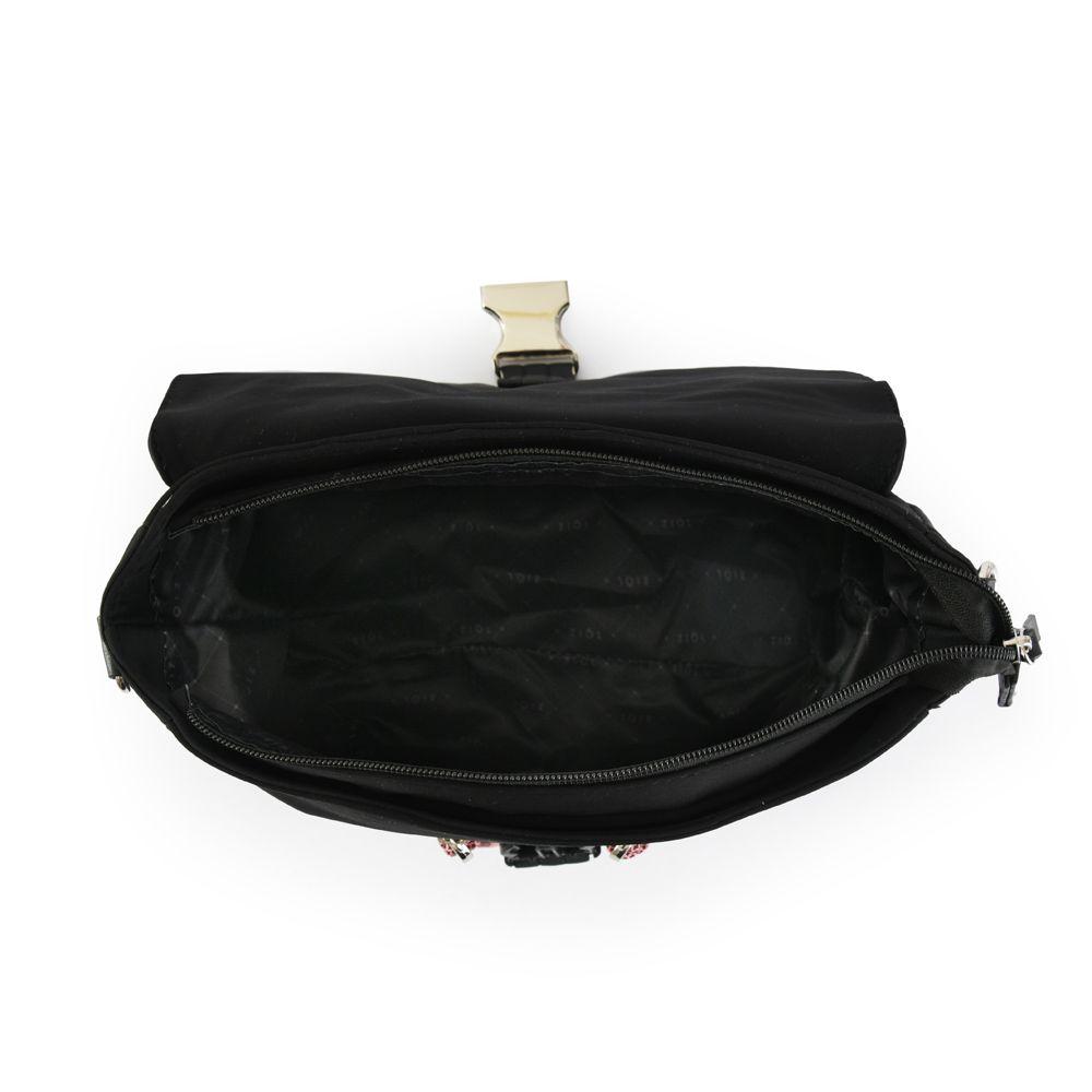 Bandolera Elvas Con Tapa Mediana Negro Ziol-3