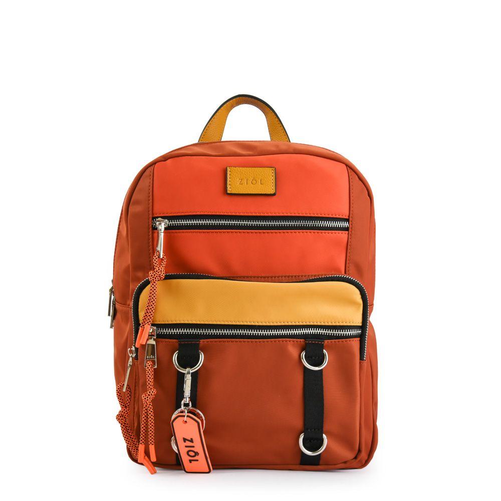 Mochila mediana evania naranja Ziol | Paris.cl