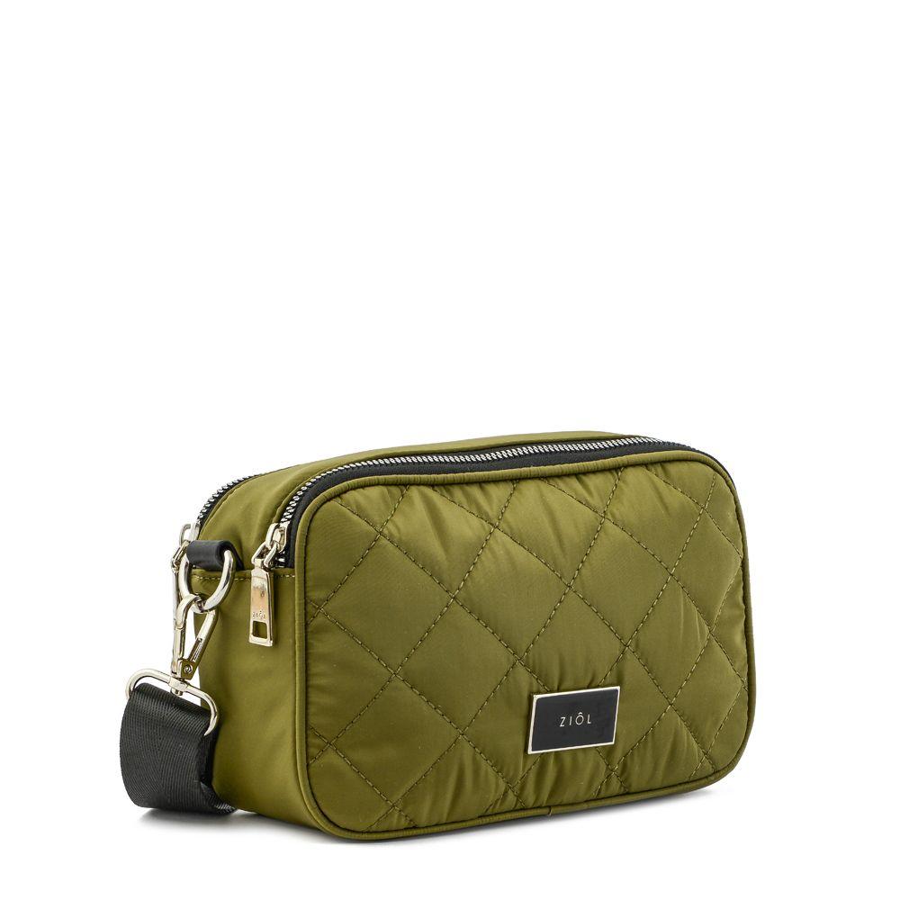 Cartera bandolera pequeña bouffi verde oliva-1