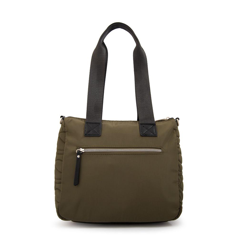 Cartera tote ivanca grande verde oliva-2