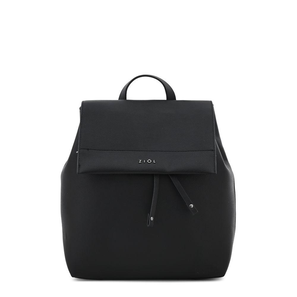 Mochila con tapa tiaré mediana negro-0