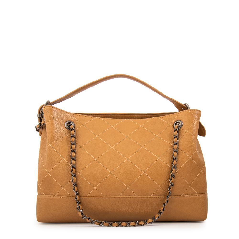 Cartera tote lian camel-2