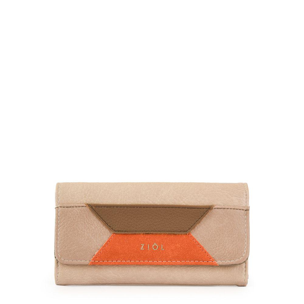 Billetera Ziol Mediana Carotte Beige-0