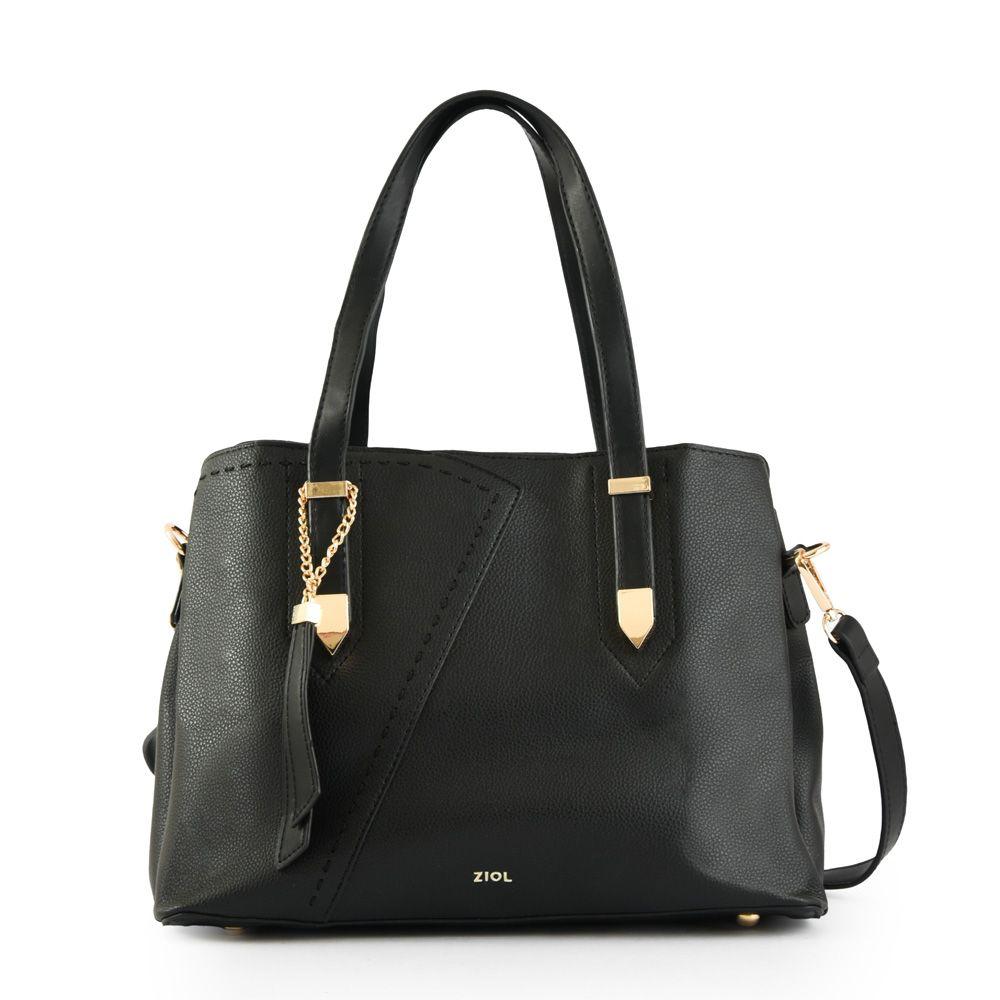 Cartera dos asas mediana biel negro-0