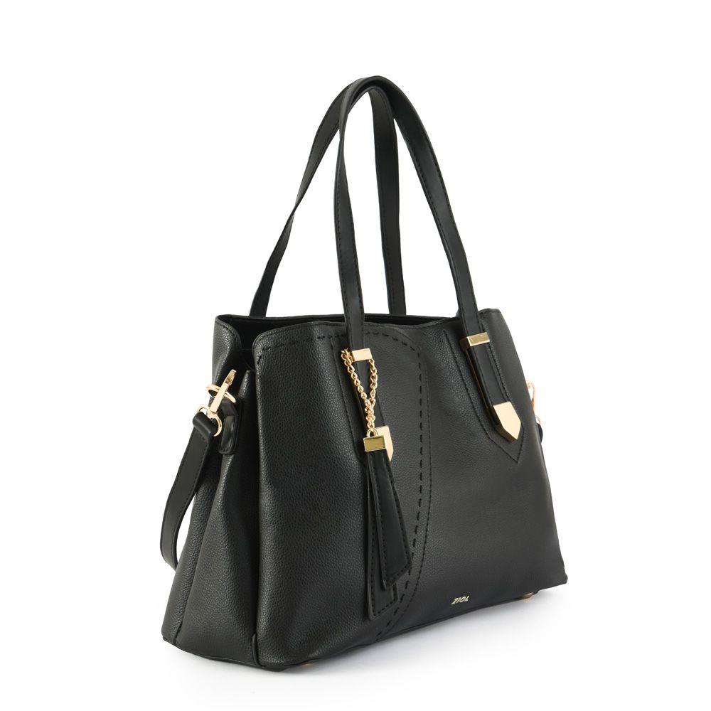 Cartera dos asas mediana biel negro-1