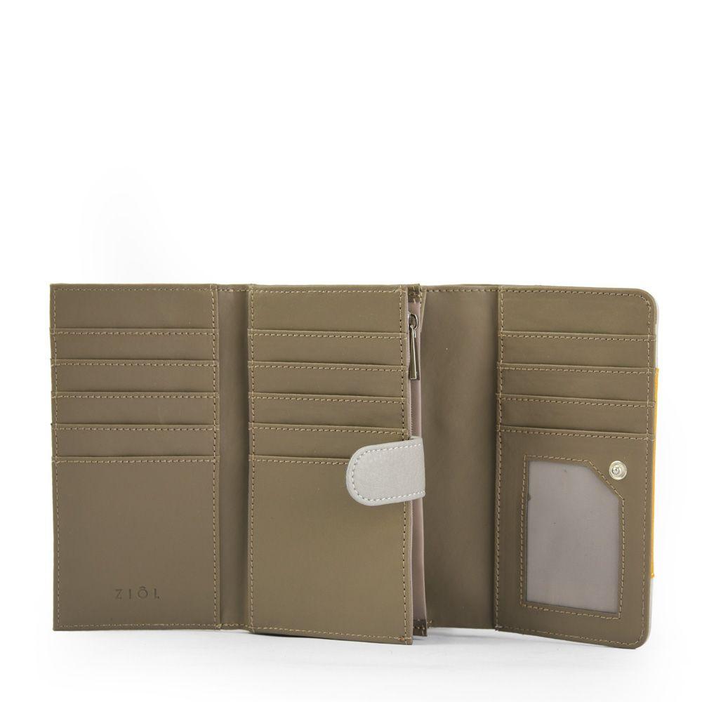 Billetera acordeon mediana carotte gris-2