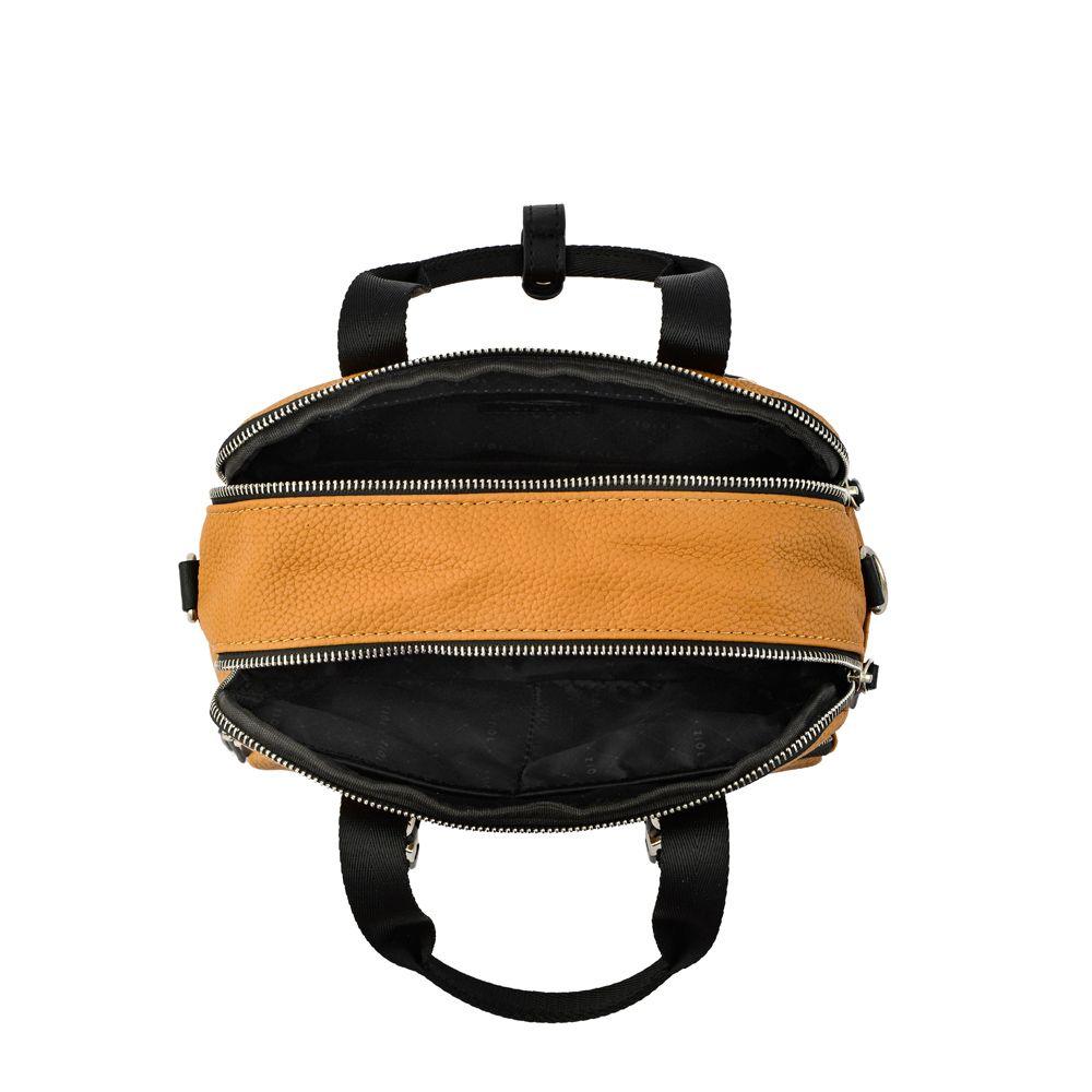 Cartera bandolera mediana dorina camel-3