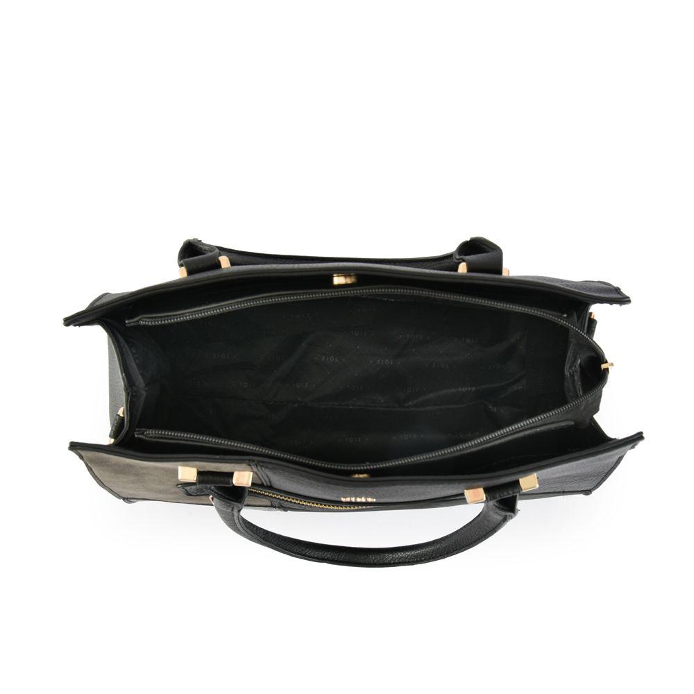 Cartera dos asas tres divisiones mediana croix negro-3