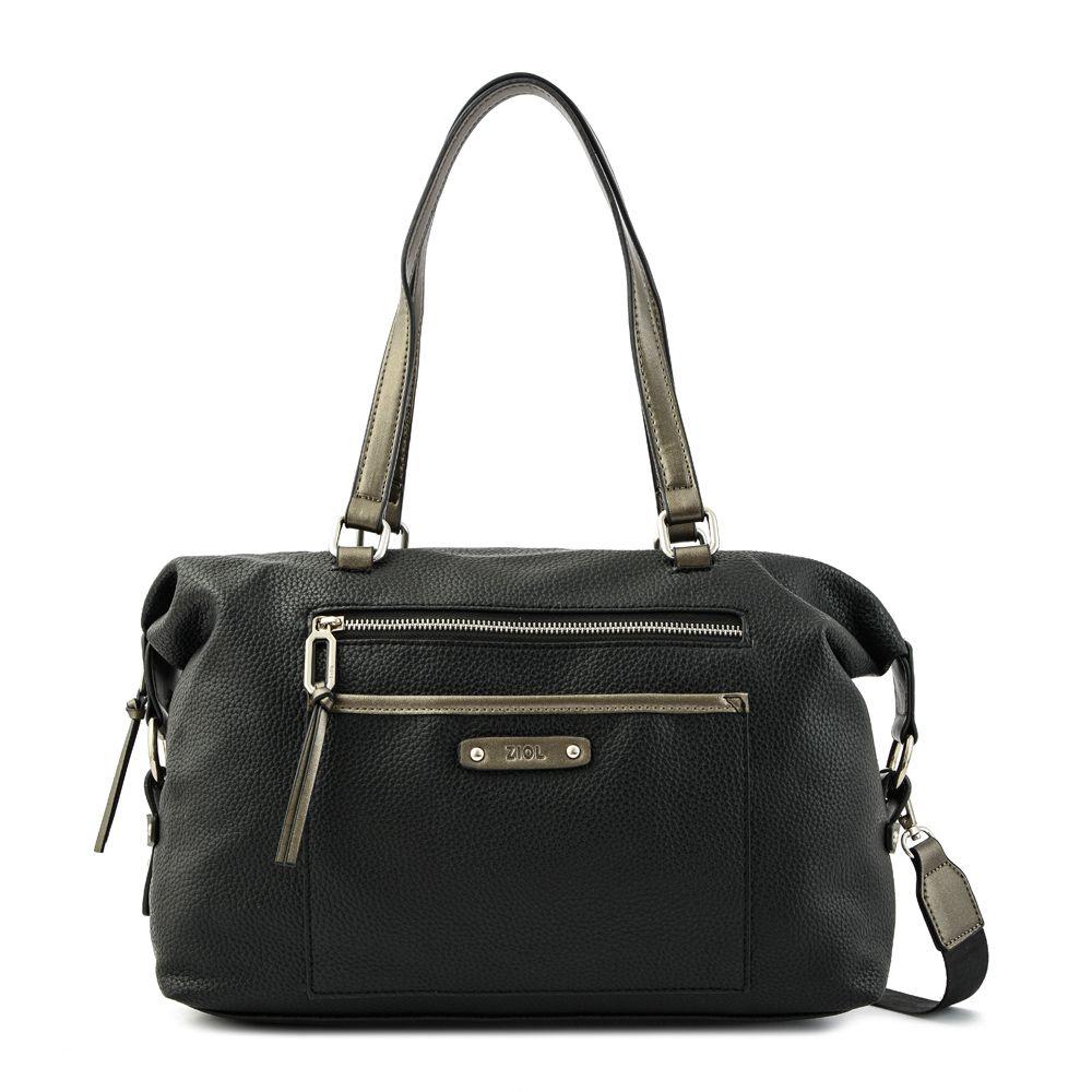 Cartera dos asas grande lima negro-0