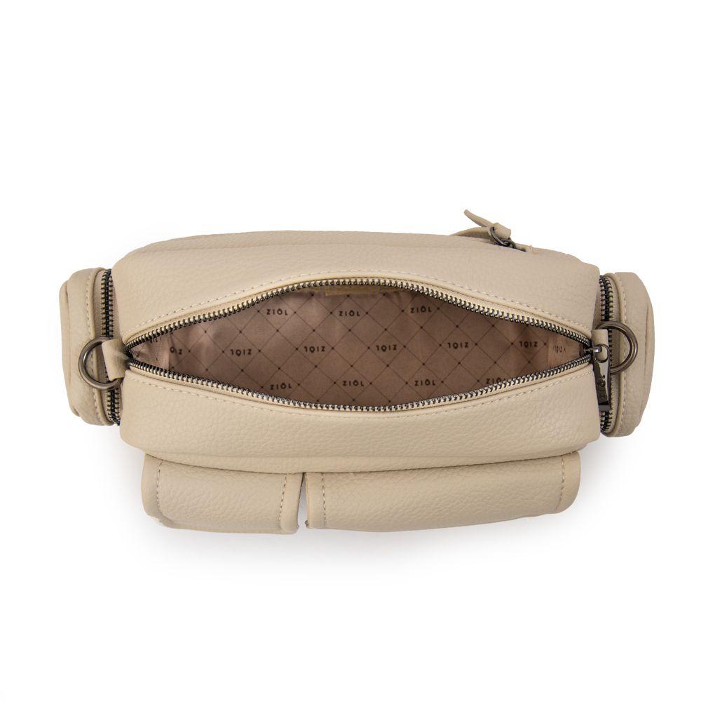 Cartera Bandolera blair mediana blanco crudo-3
