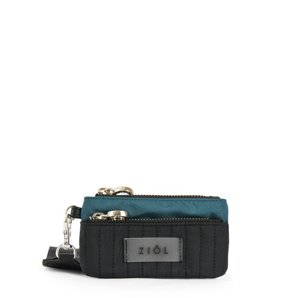 Monedero rectangular pequeña pradis negro-0