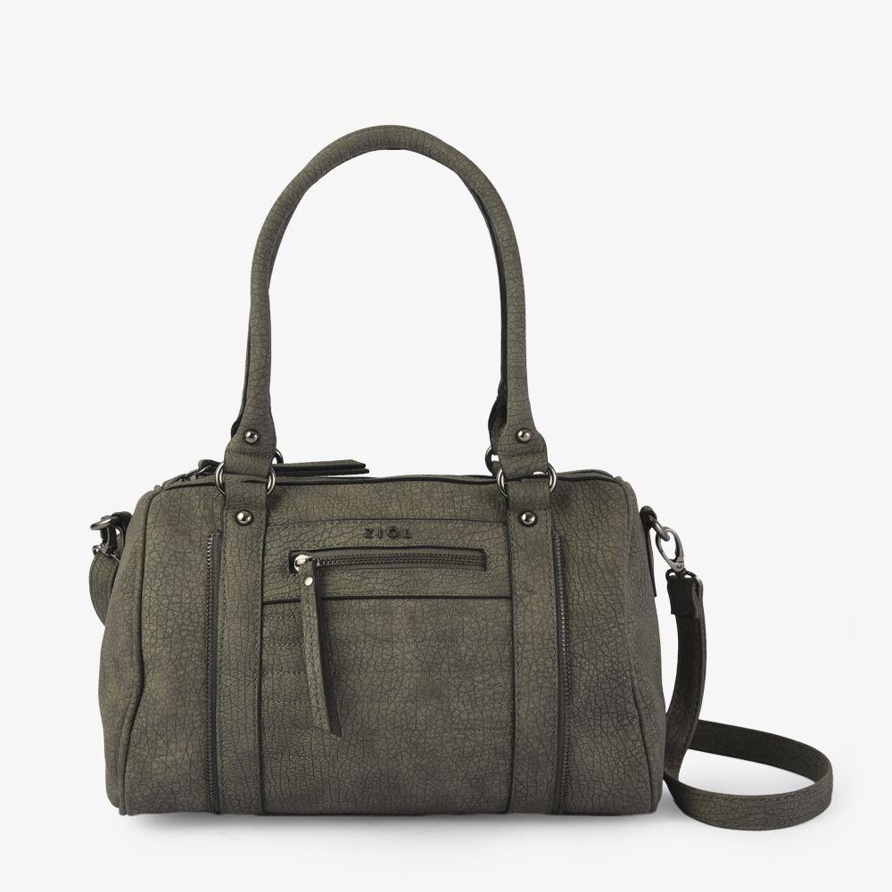 Cartera dos asas anjana gris oscuro-0