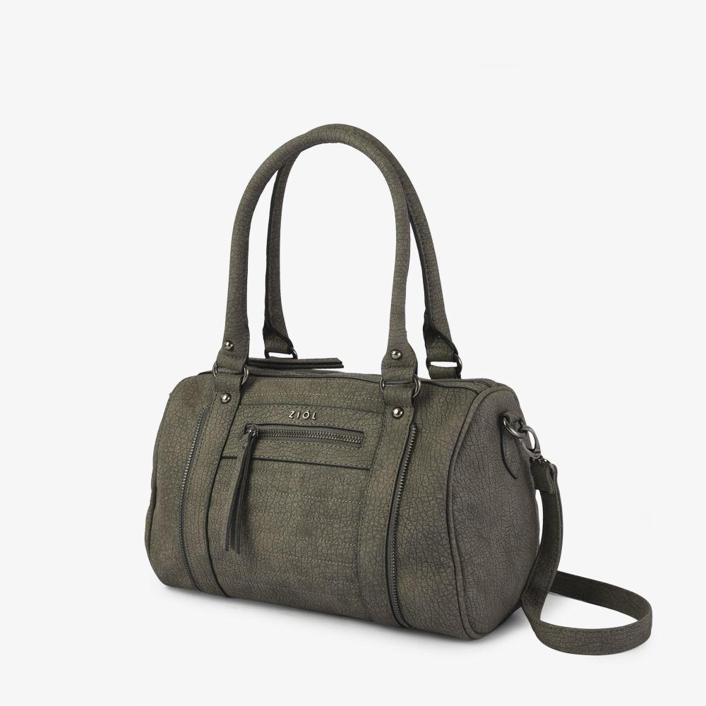 Cartera dos asas anjana gris oscuro-1