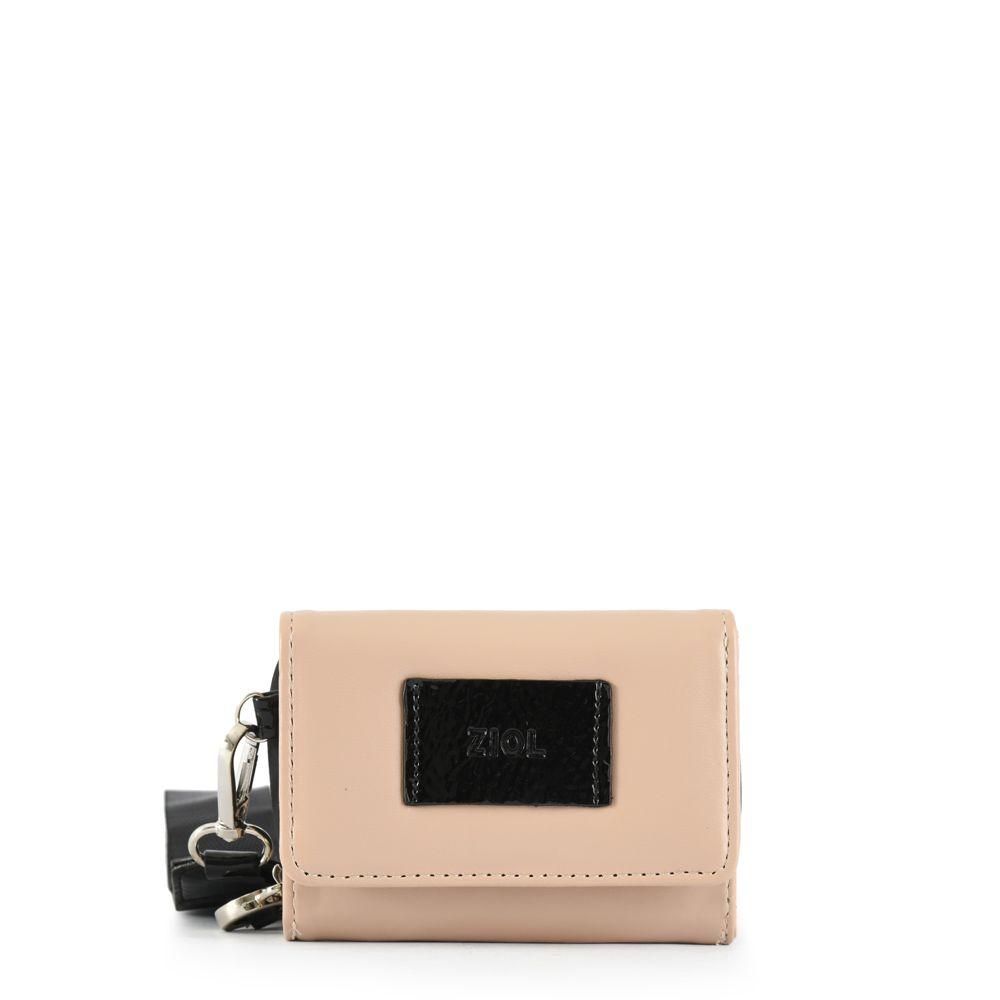Billetera cierre exterior pequeña talin beige-0