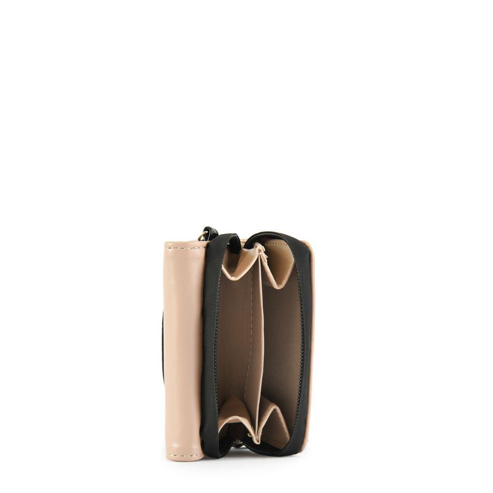 Billetera cierre exterior pequeña talin beige-1