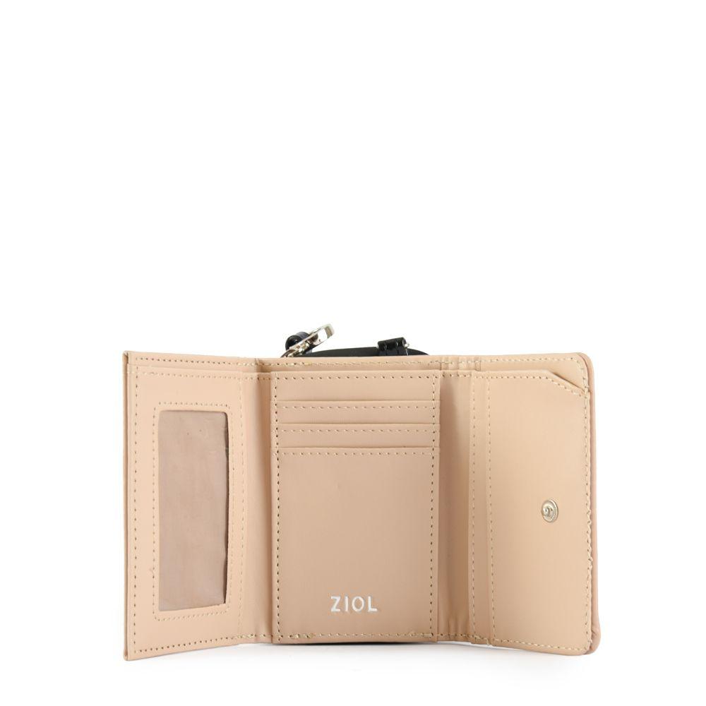 Billetera cierre exterior pequeña talin beige-2