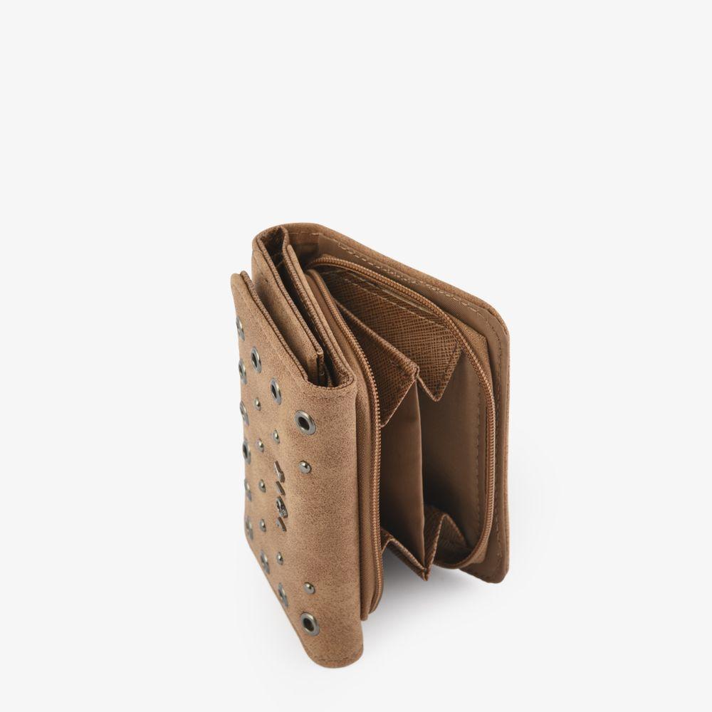 Oblina Billetera Cierre Exterior Chica Cafe Medio-1