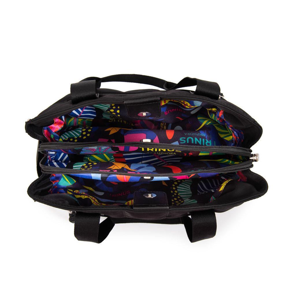 Cartera Dos Asas grande lizel negro-3