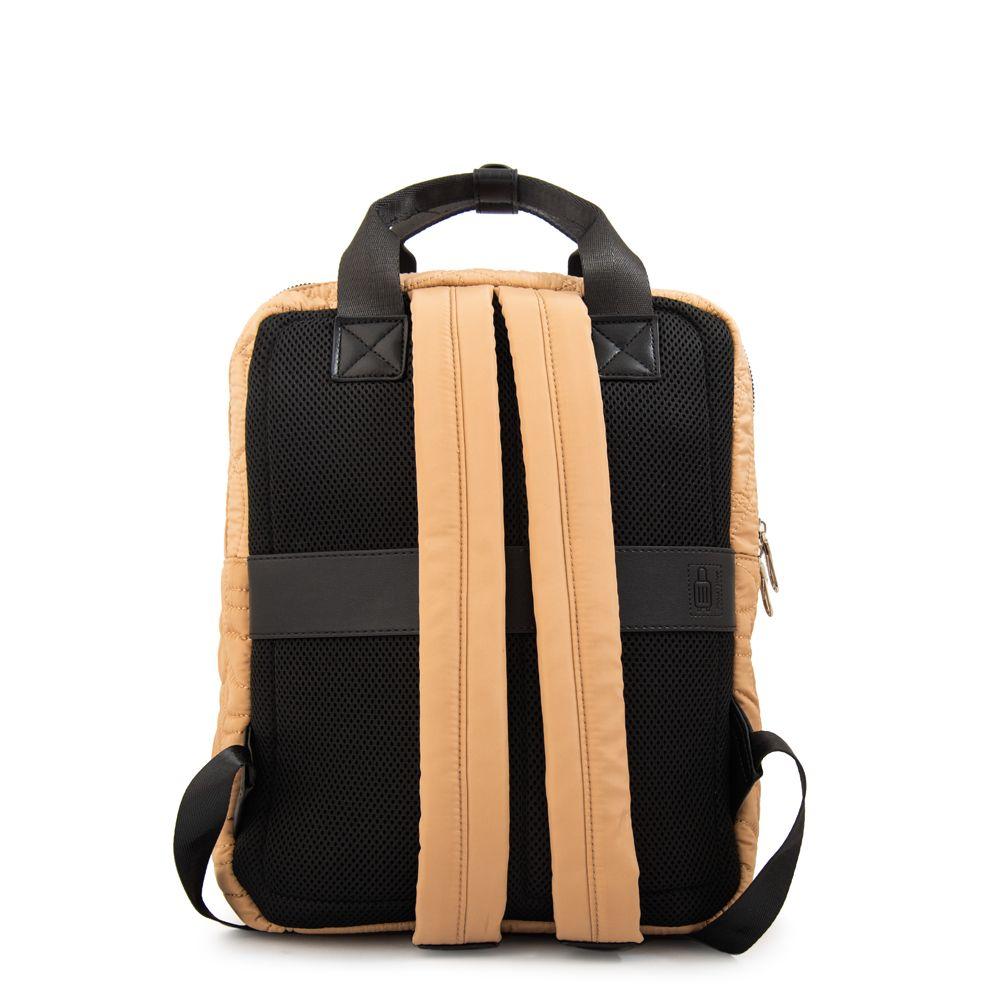 Mochila porta notebook ivanca grande beige oscuro-2