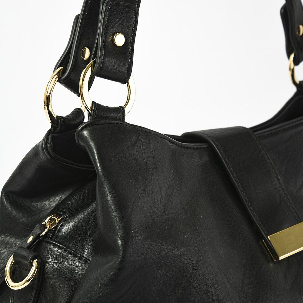 Cartera dos asas mediana alida negro-2
