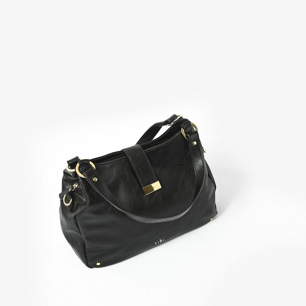 Cartera dos asas mediana alida negro-3