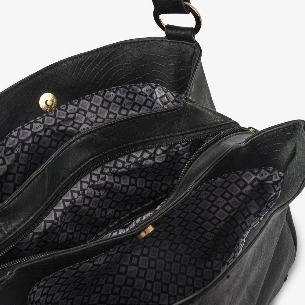 Cartera dos asas mediana alida negro-4