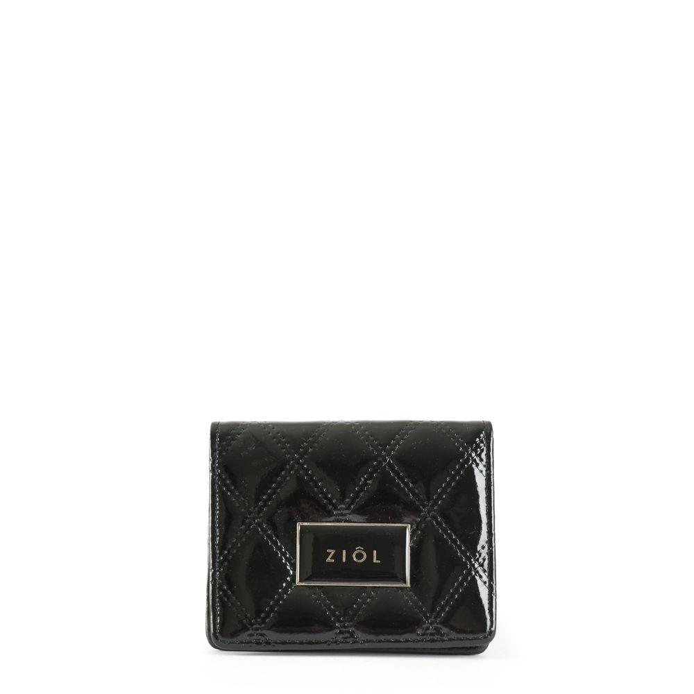 Tarjetero con ventana pequeña mila negro-0