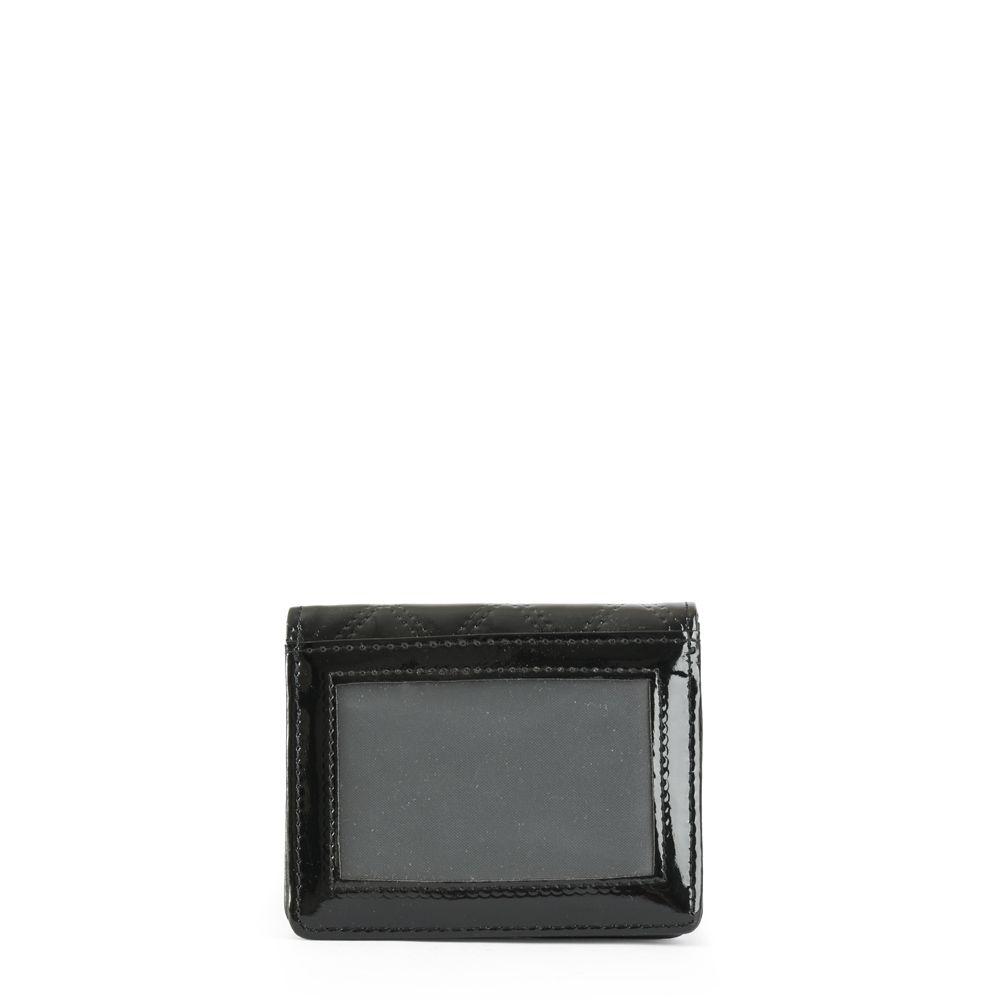 Tarjetero con ventana pequeña mila negro-1