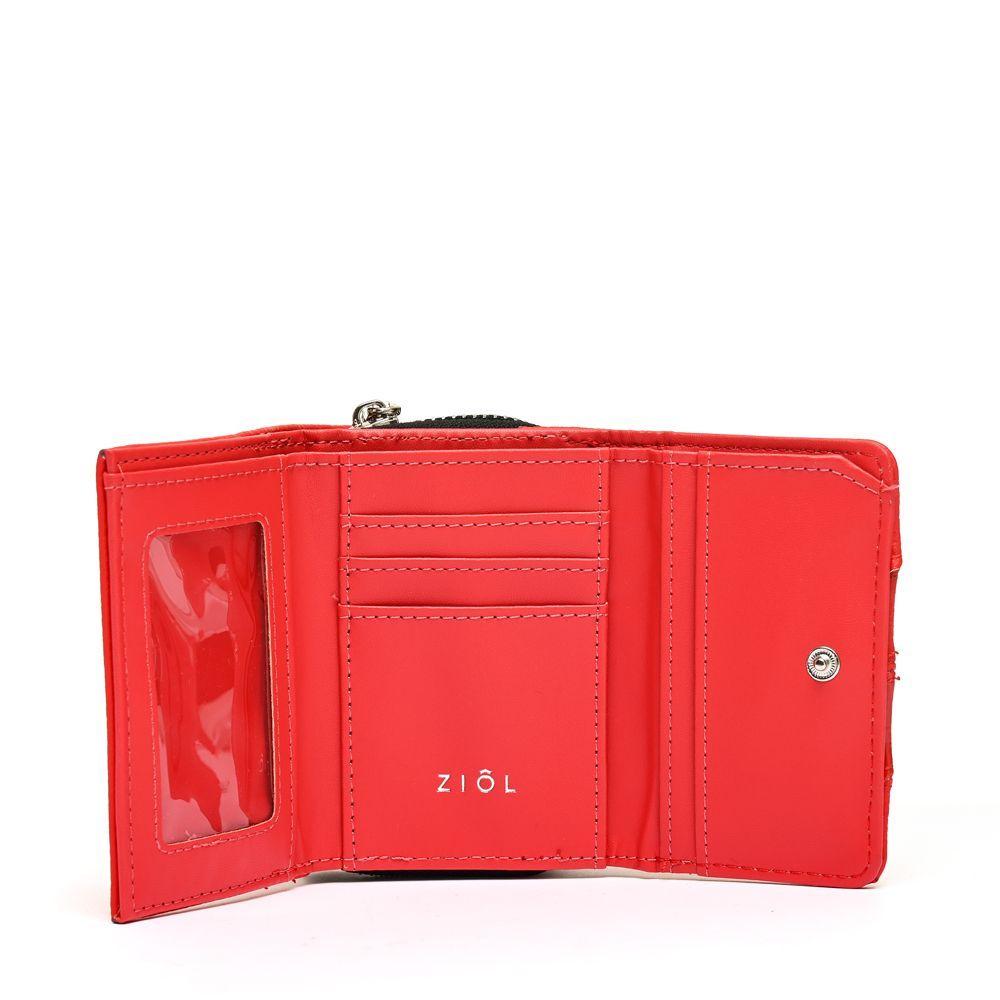 Billetera Ziol Pequeña Pample Rojo-2
