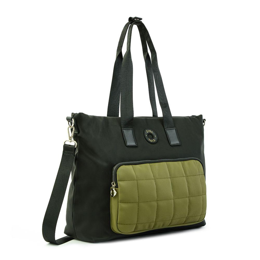 Cartera dos asas mediana zoe negro-1