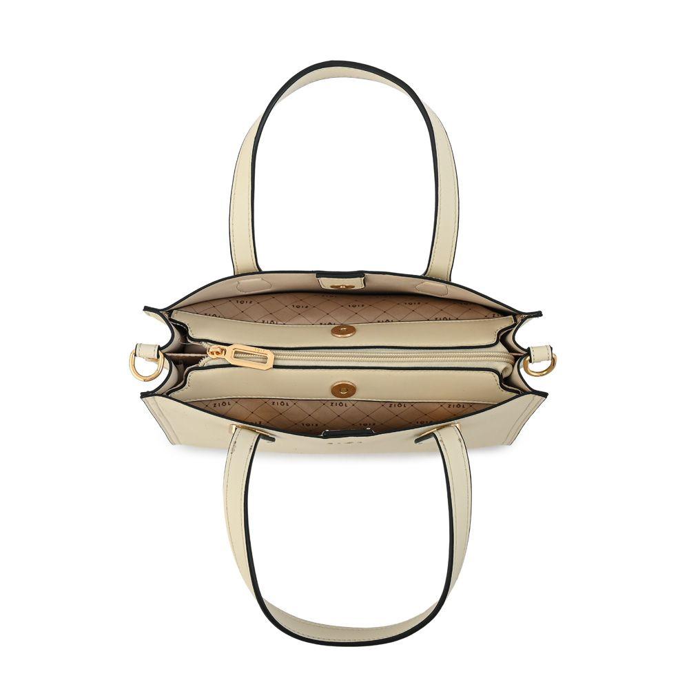 Cartera dos asas mediana felicia blanco crudo-3