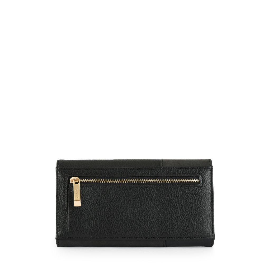 Chequera con flap grande croix negro-1