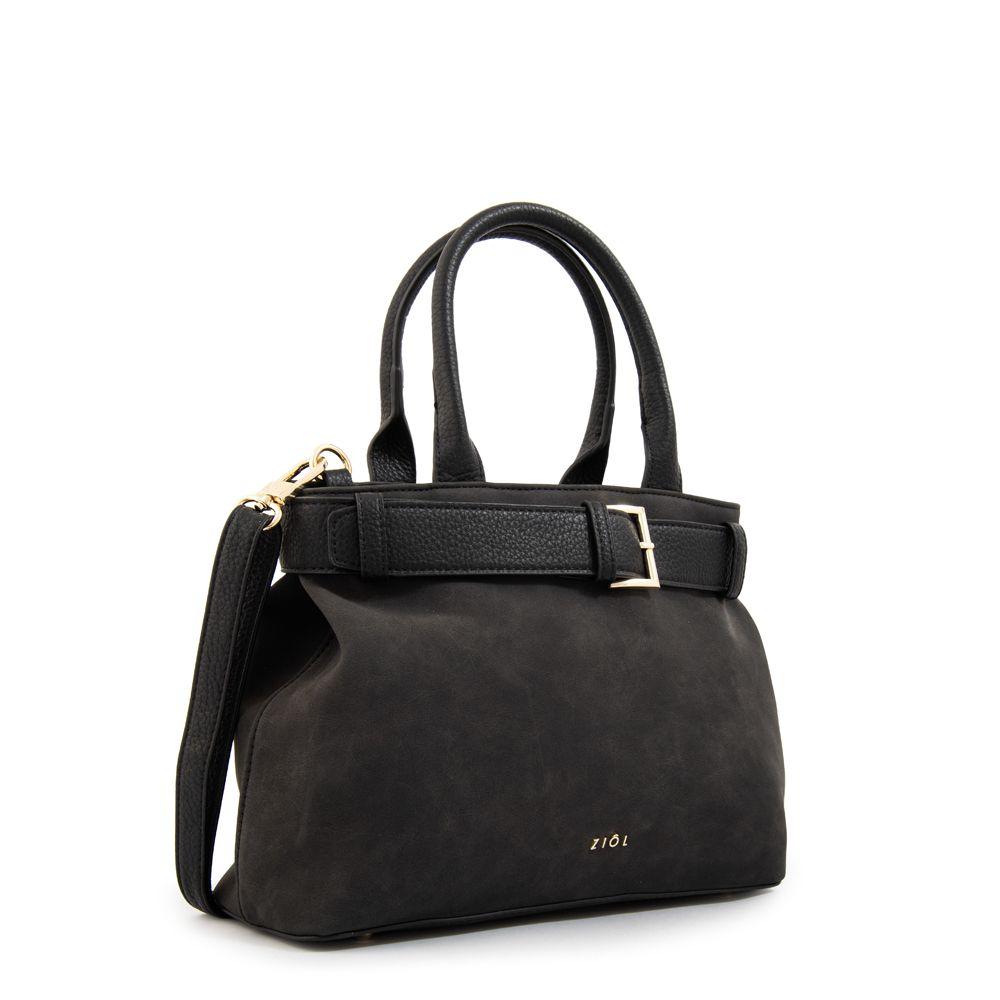 Cartera tote marina mediana negro-1